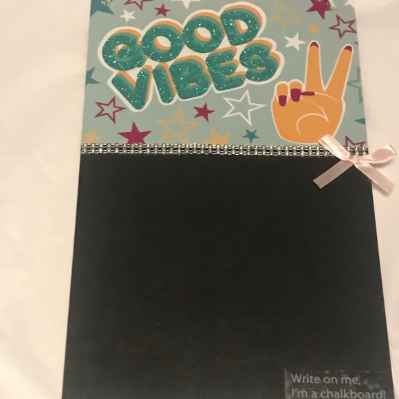 "Good Vibes" Hanging Write On Chalkboard - Picture 4 of 9